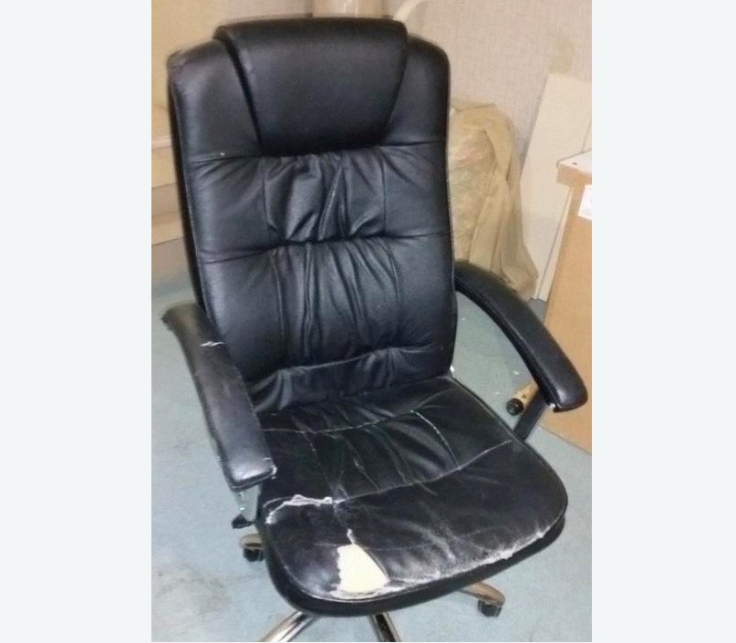 Обтяжка офисного кресла